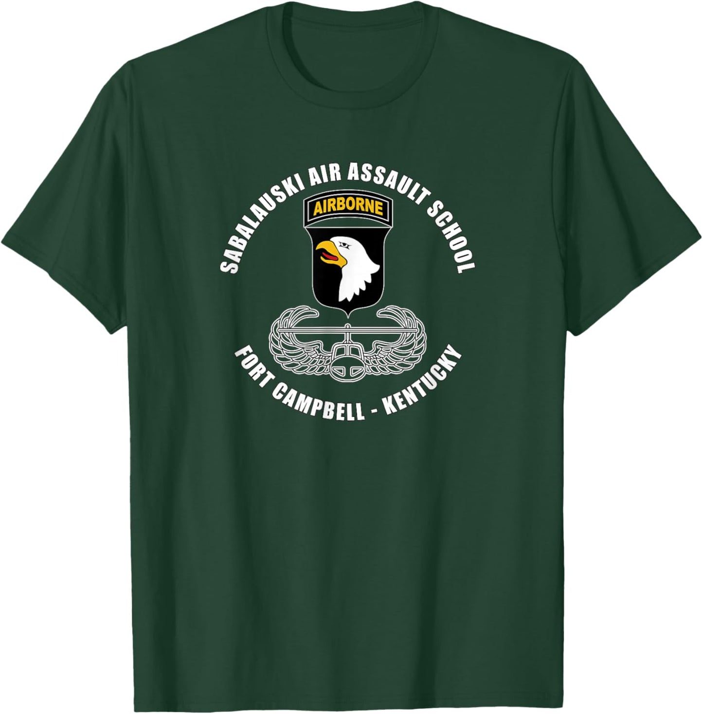 Sabalauski Air Assault School Fort Campbell Kentucky Veteran T-Shirt - T-Shirt | Forest