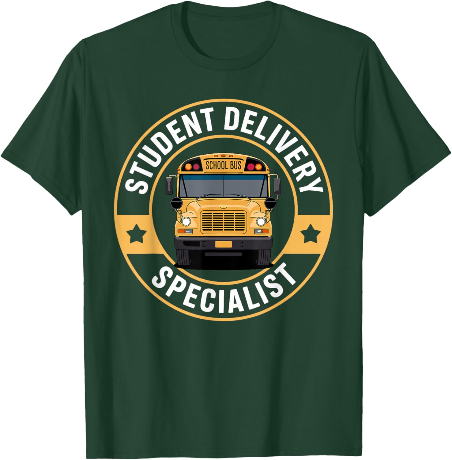 Best School Bus Driver Art Women Kids School Bus T-Shirt - T-Shirt | Forest