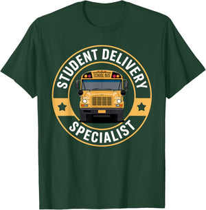 Best School Bus Driver Art Women Kids School Bus T-Shirt - T-Shirt | Forest