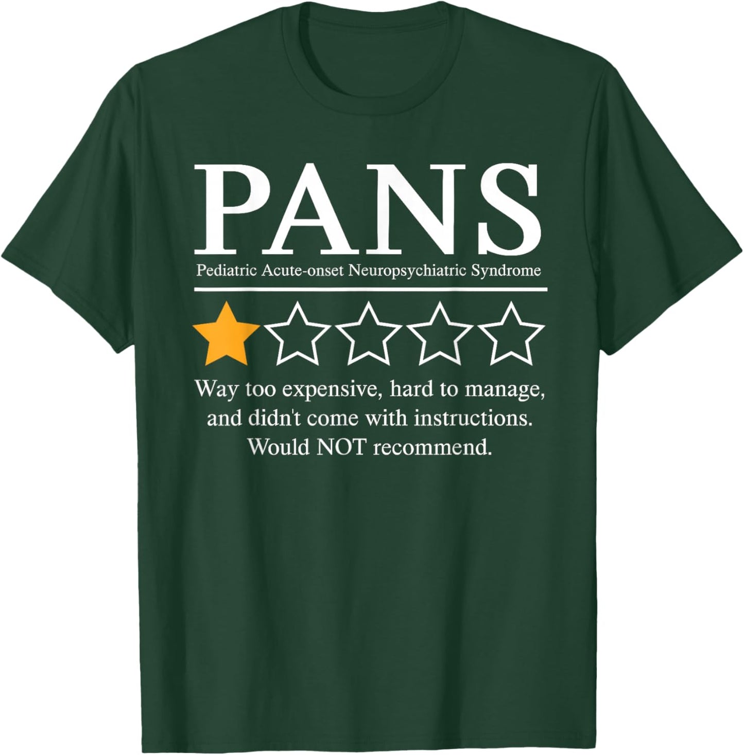 Pandas Awareness Day Pans Warrior Would Not Recommend T-Shirt - T-Shirt | Forest