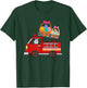 Bunny Riding Firetruck Easter Day Firefighter Happy Easter T-Shirt - T-Shirt | Forest