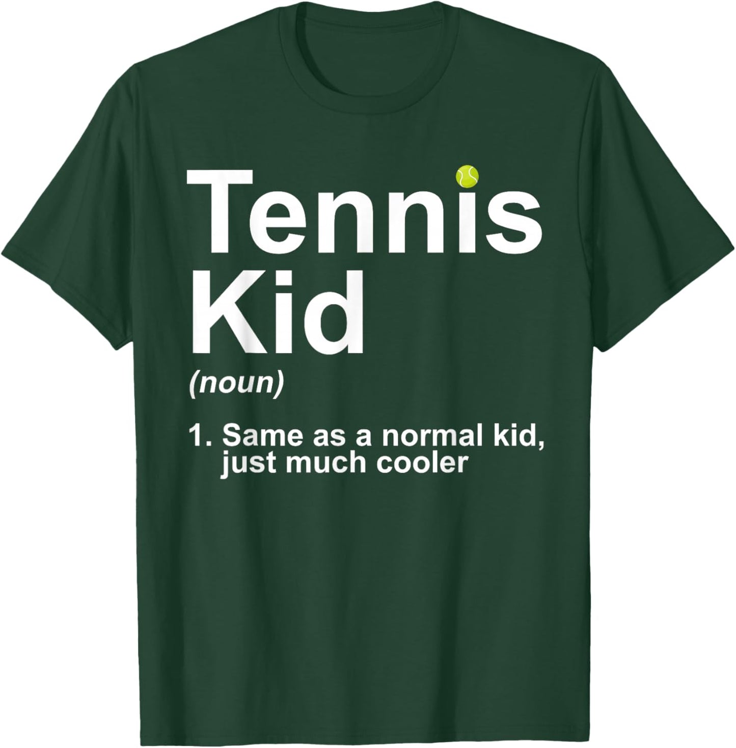 Tennis Kid Art For Boys Kids Girl Tennis Lover Tennis Player T-Shirt - T-Shirt | Forest