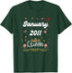 January 2011 Queen Since January 2011 Birthday Girl Woman T-Shirt - T-Shirt | Forest