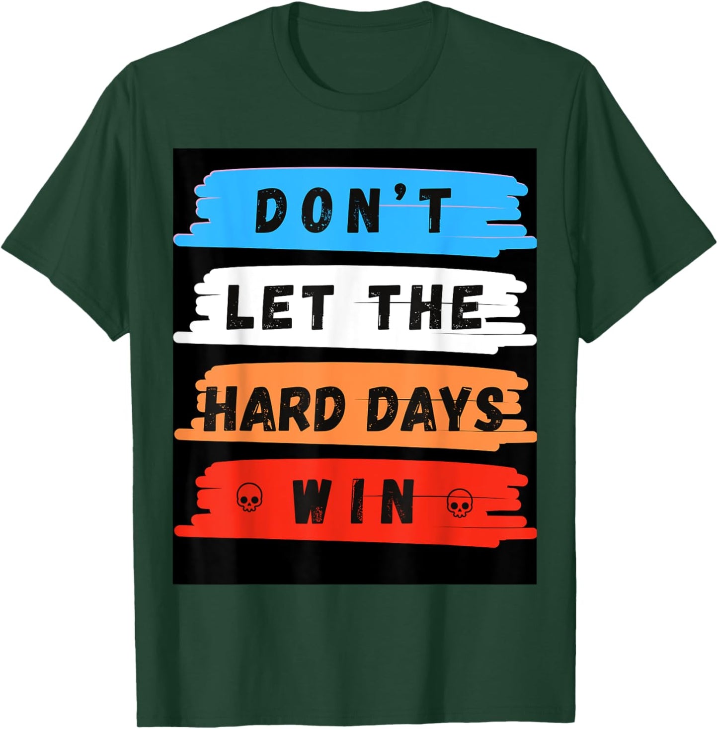 Rise & Thrive Inspirational Quotes and Positive Mindset Art T-Shirt - T-Shirt | Forest