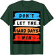Rise & Thrive Inspirational Quotes and Positive Mindset Art T-Shirt - T-Shirt | Forest