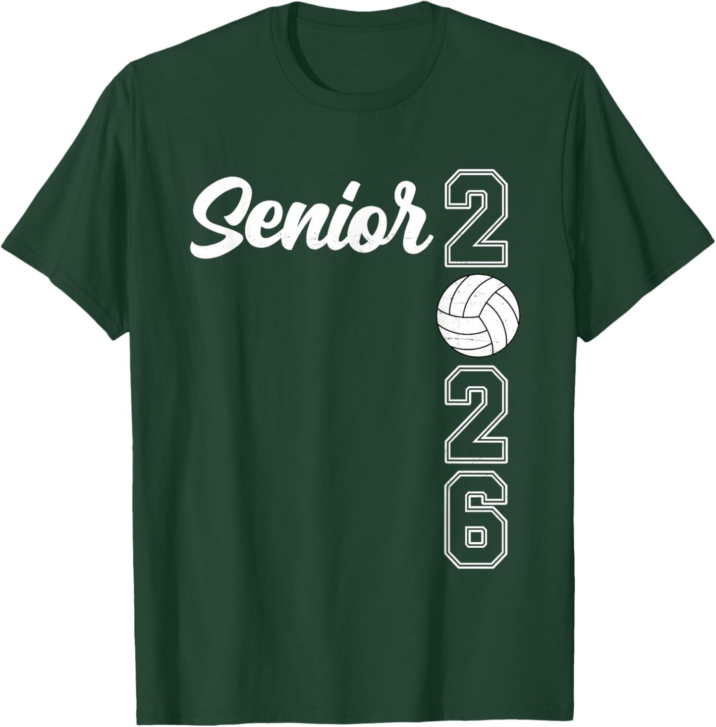 Vintage Class of 2026 Volleyball Senior 2026 Graduation 2026 T-Shirt - T-Shirt | Forest