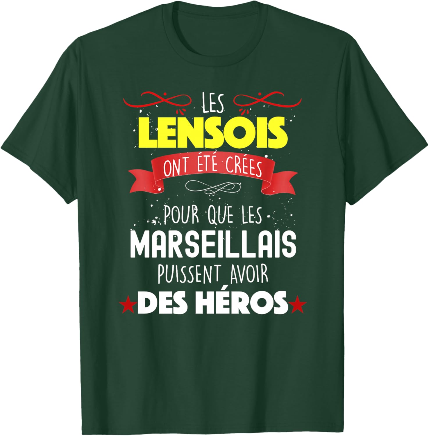 Homme rc Lens Homme Humour Papa Papy Tonton Garçon Fan De Foot Haut de Gamme T-Shirt - T-Shirt | Forest