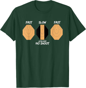 IPSC USPSA Three Target Alpha Mike No Shoot Competiton T-Shirt - T-Shirt | Forest