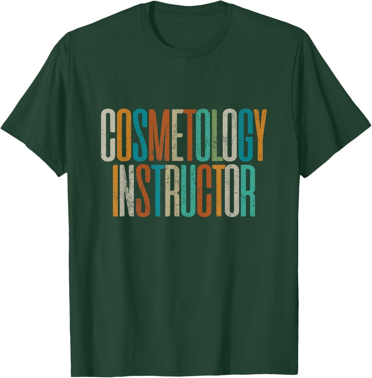 Vintage Cosmetology Instructor T-Shirt - T-Shirt | Forest