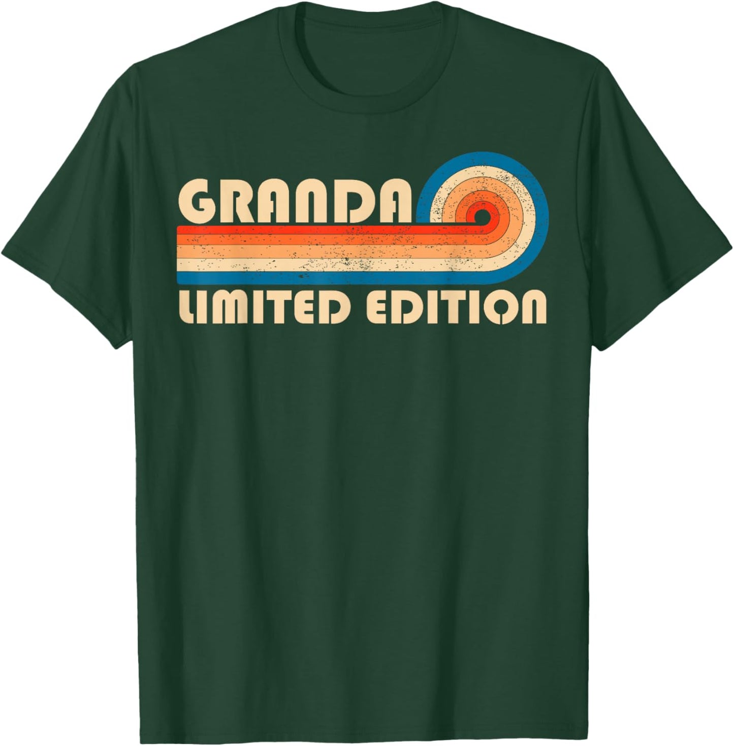 Granda Retro 70s 80s Sunset Stripe T-Shirt - T-Shirt | Forest