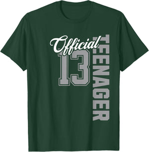 Official Teenager Cool 13th Birthday T-Shirt - T-Shirt | Forest