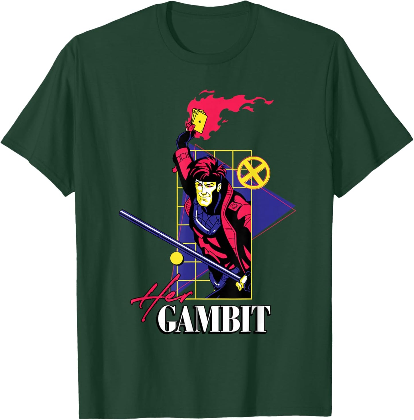Marvel Super Heroes X-Men Couples Matching Her Gambit T-Shirt - T-Shirt | Forest