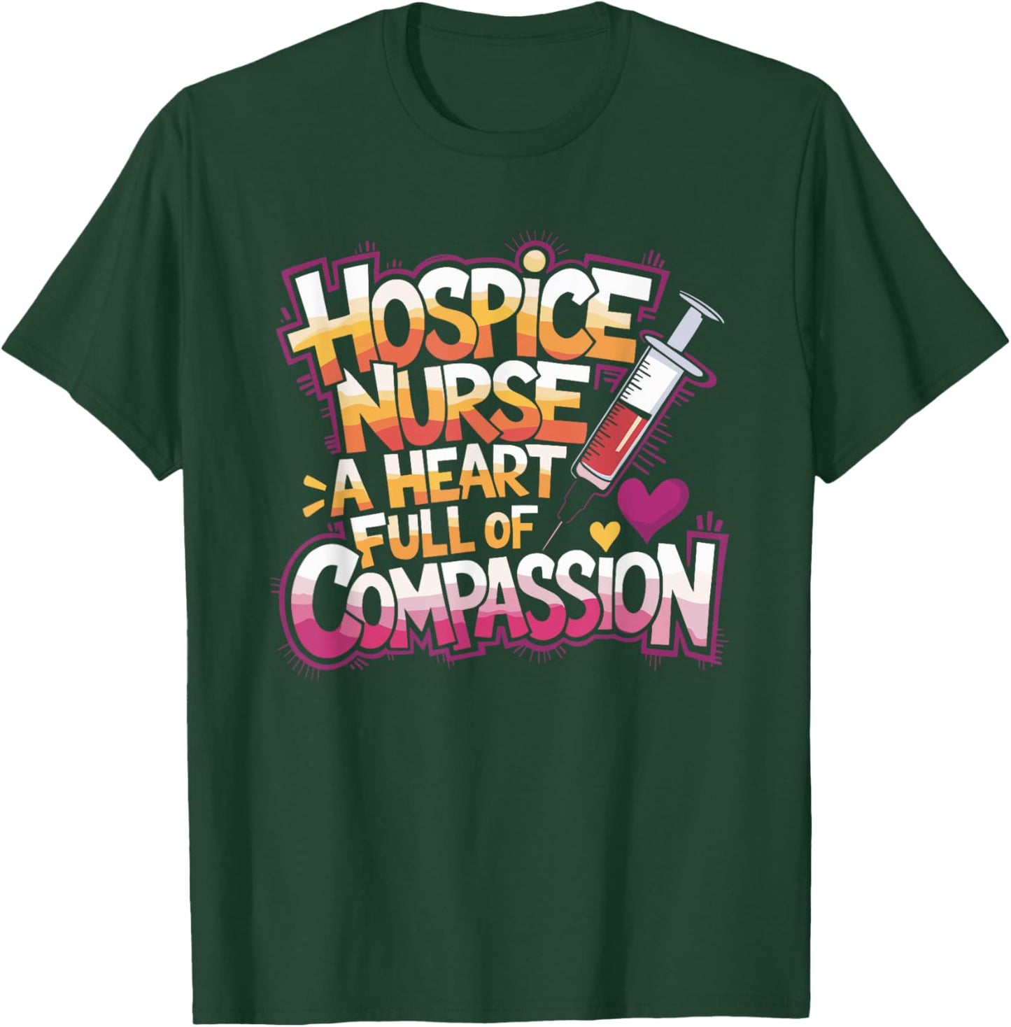 Hospice Nurse Design for Palliative Nurse Hospice Nursing T-Shirt - T-Shirt | Forest