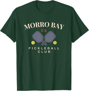 Morro Bay, CA Pickleball Club for Paddle Lovers T-Shirt - T-Shirt | Forest