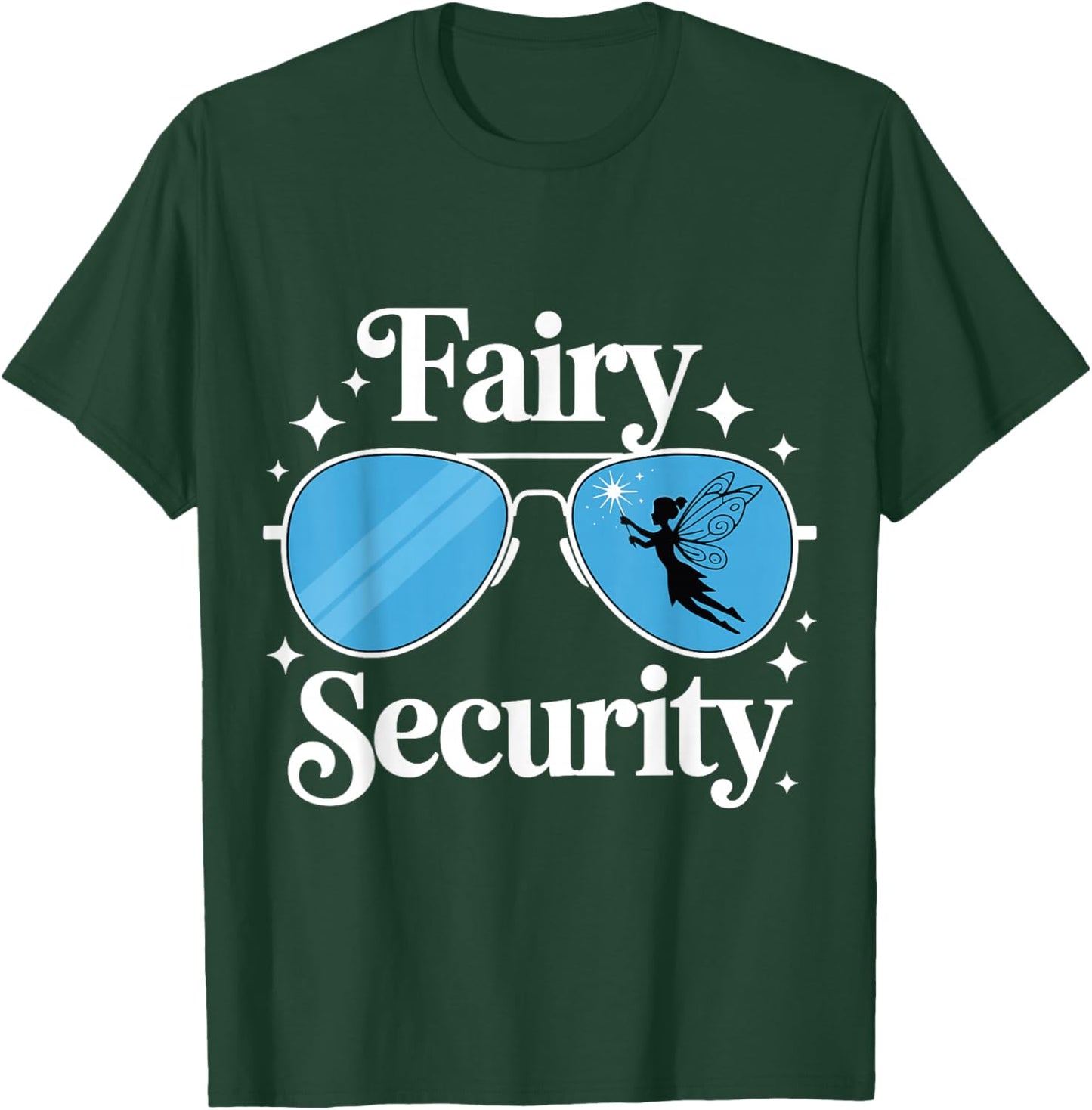 Fairy Security Birthday Family Halloween Costume Dad Mom T-Shirt - T-Shirt | Forest