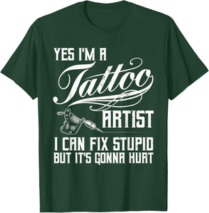 Funny Tattoo Artist Art Women Tattooer Tattoo Artist T-Shirt - T-Shirt | Forest