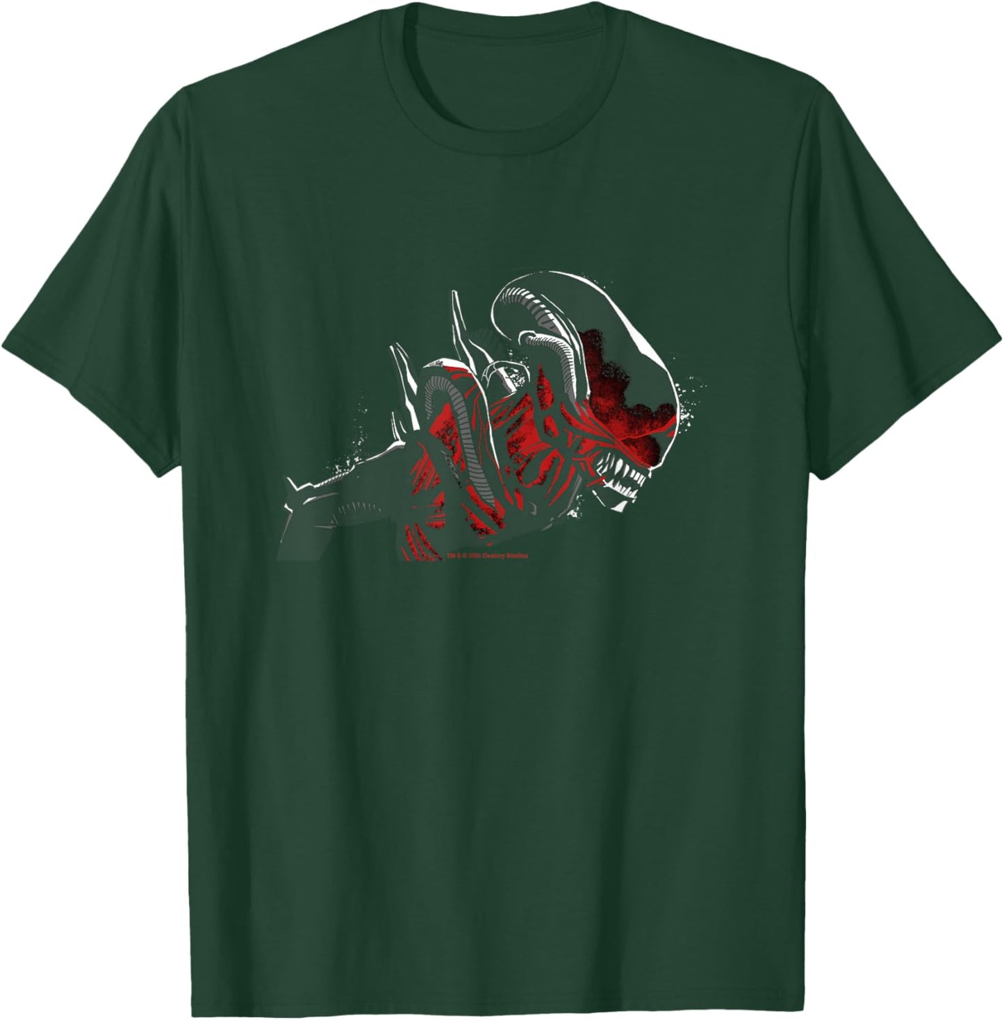 Alien: Romulus Xenomorph Red Distressed Glow T-Shirt - T-Shirt | Forest
