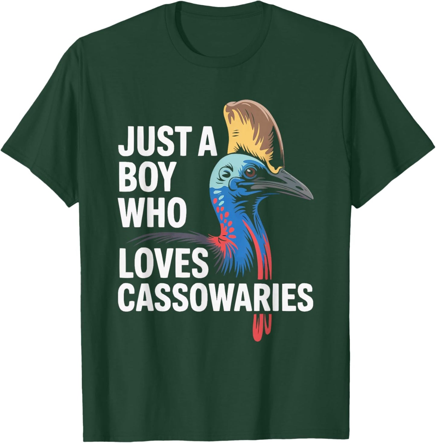 Cassowary Bird Lover Ornithology Birding Birdwatching T-Shirt - T-Shirt | Forest
