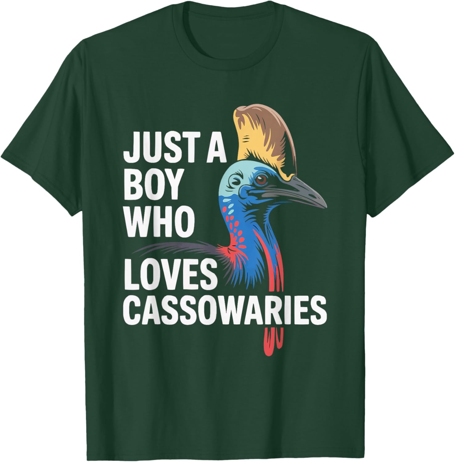 Cassowary Bird Lover Ornithology Birding Birdwatching T-Shirt - T-Shirt | Forest