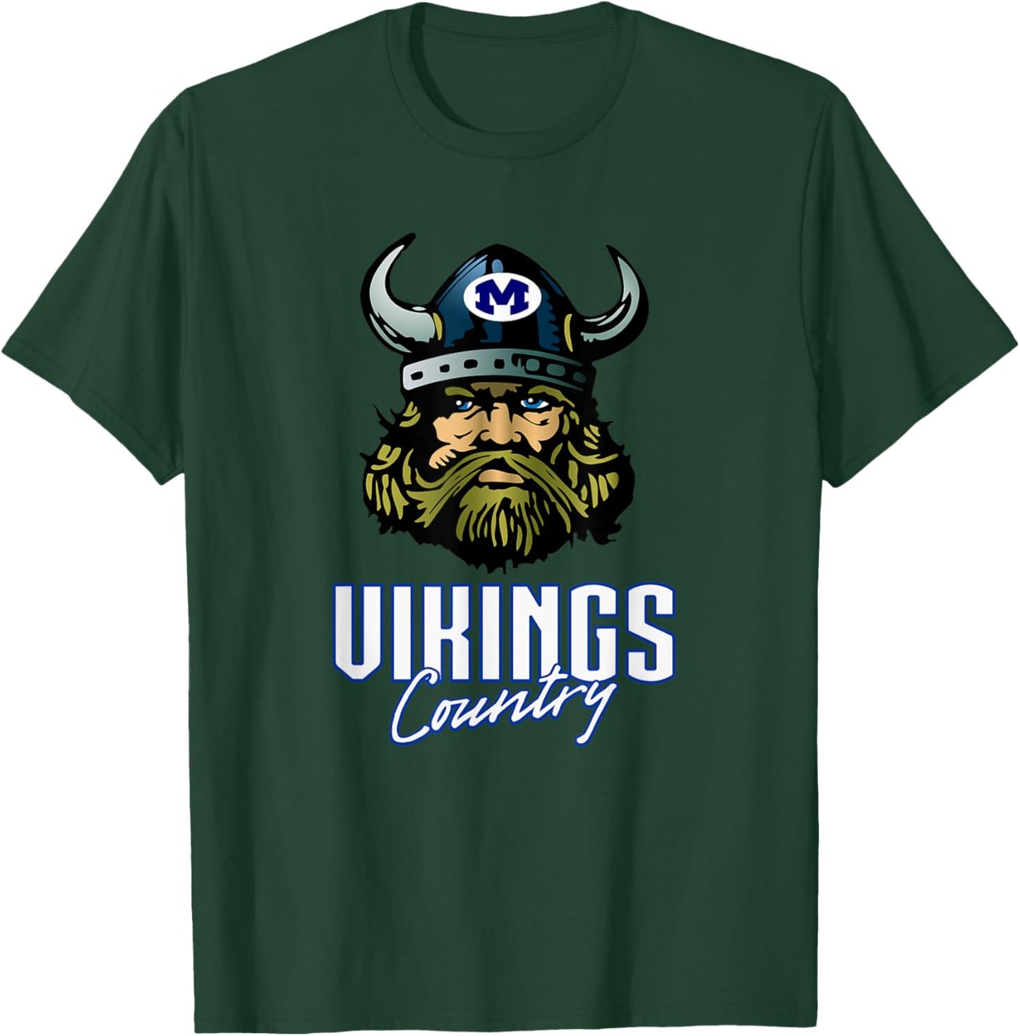 Miamisburg Vikings Logo Country HS T-Shirt - T-Shirt | Forest