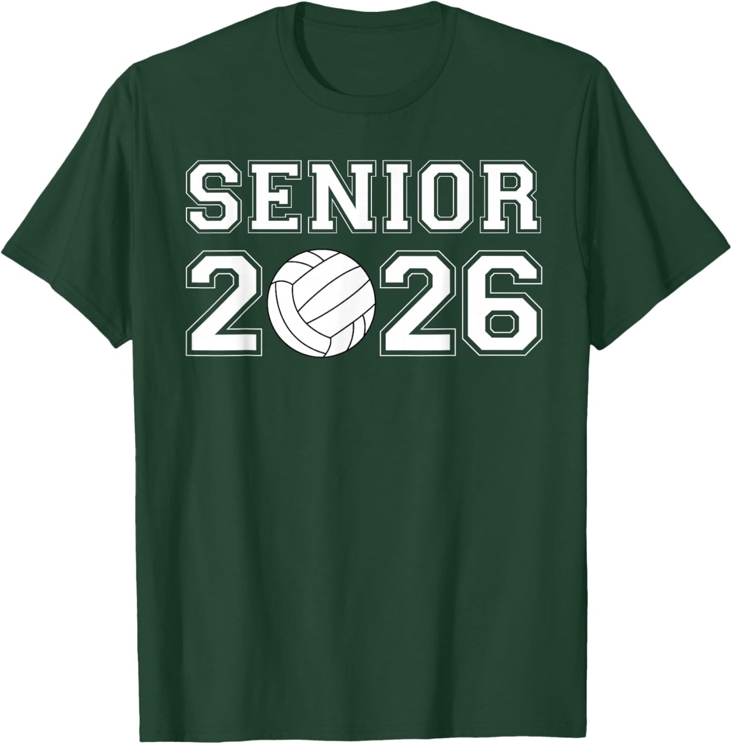 Class Of 2026 Senior Volleyball Men Boys T-Shirt - T-Shirt | Forest