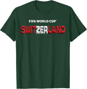 FIFA World CUP26 Switzerland Bubble Color T-Shirt - T-Shirt | Forest