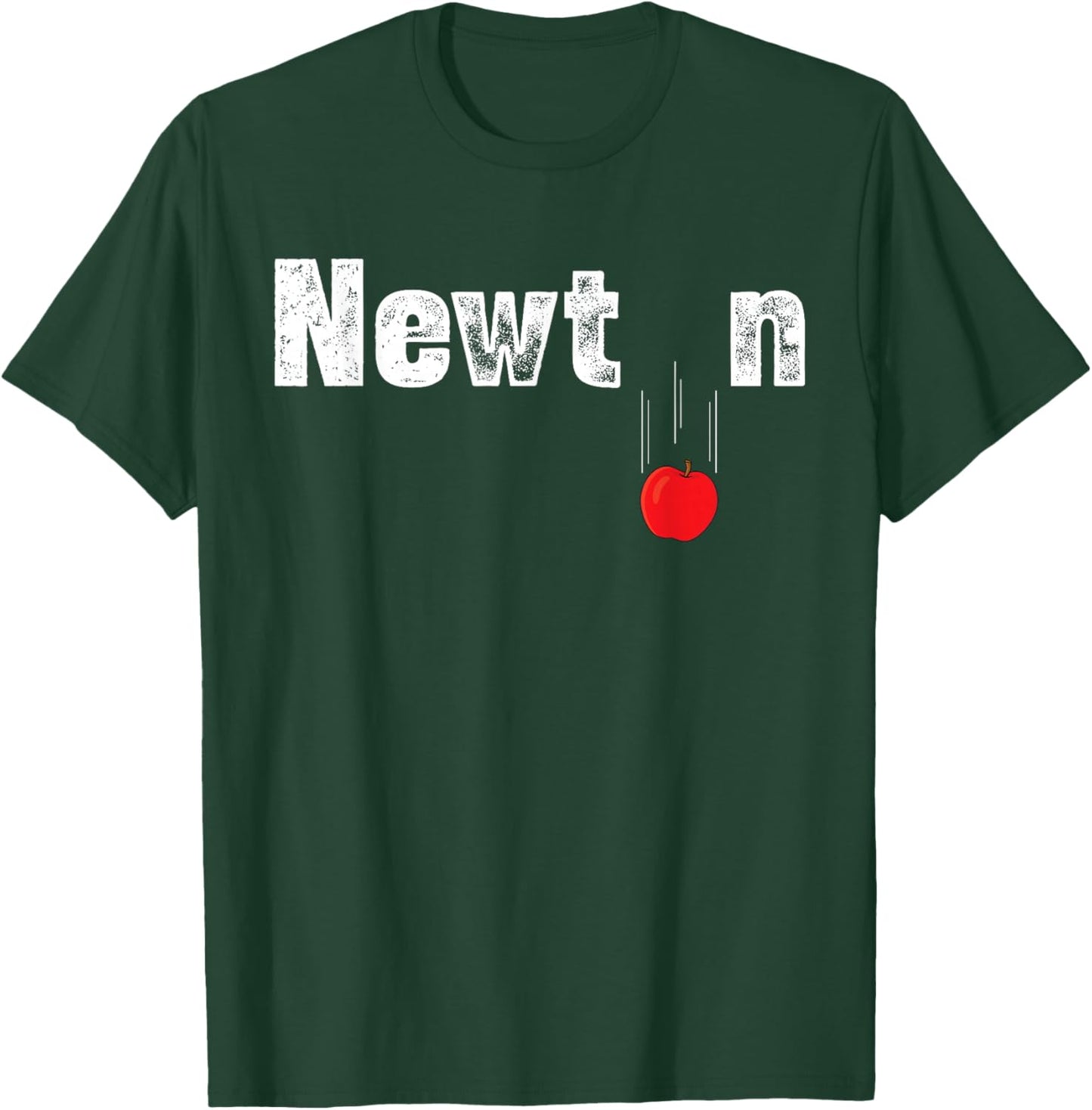 Newton Gravity Apple Science Funny Physics T-Shirt - T-Shirt | Forest