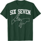 Six Seven 6 7 Meme Gen Alpha Gen Z Humor Funny T-Shirt - T-Shirt | Forest