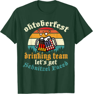 Oktoberfest Team Lets Get Schnitzel Faced German T-Shirt - T-Shirt | Forest