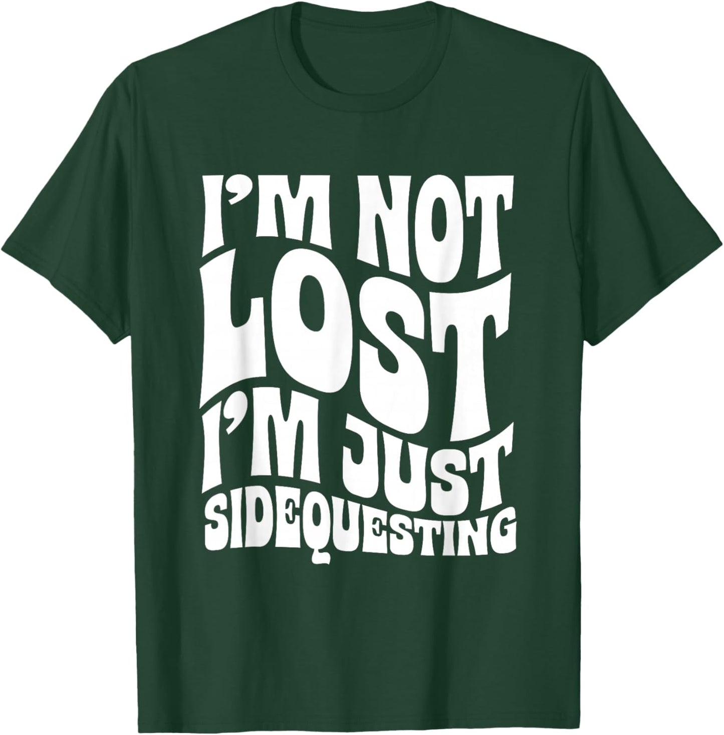 I’m Not Lost, I’m Just Sidequesting – Funny Rave EDM Groovy T-Shirt - T-Shirt | Forest