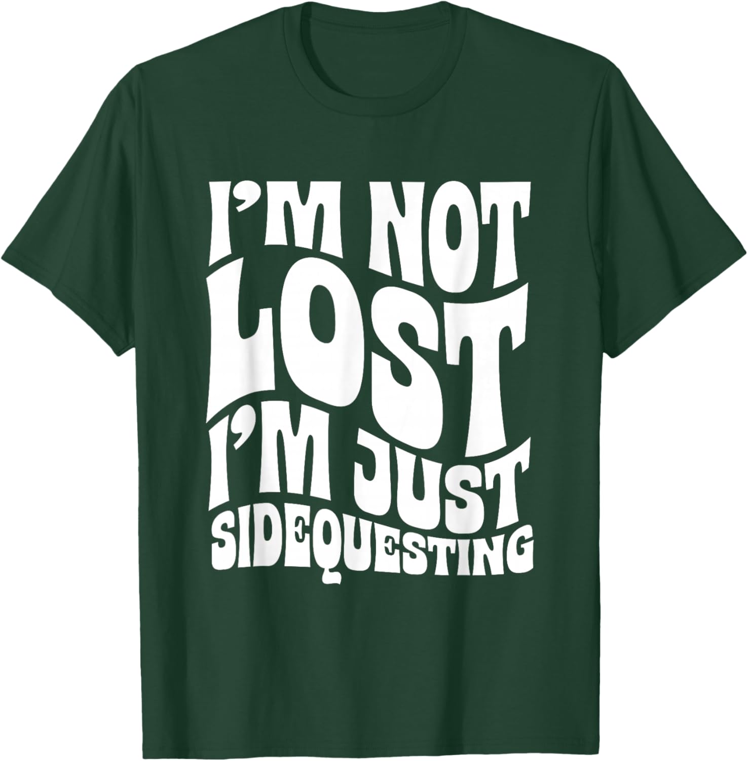I’m Not Lost, I’m Just Sidequesting – Funny Rave EDM Groovy T-Shirt - T-Shirt | Forest