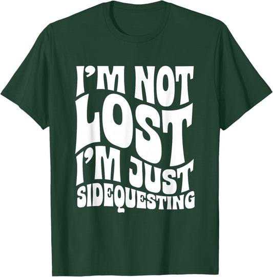 I’m Not Lost, I’m Just Sidequesting – Funny Rave EDM Groovy T-Shirt - T-Shirt | Forest