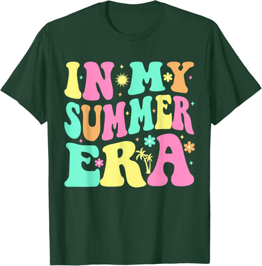 In My Summer Era Groovy Last Day of School Teacher Summer T-Shirt - T-Shirt | Forest