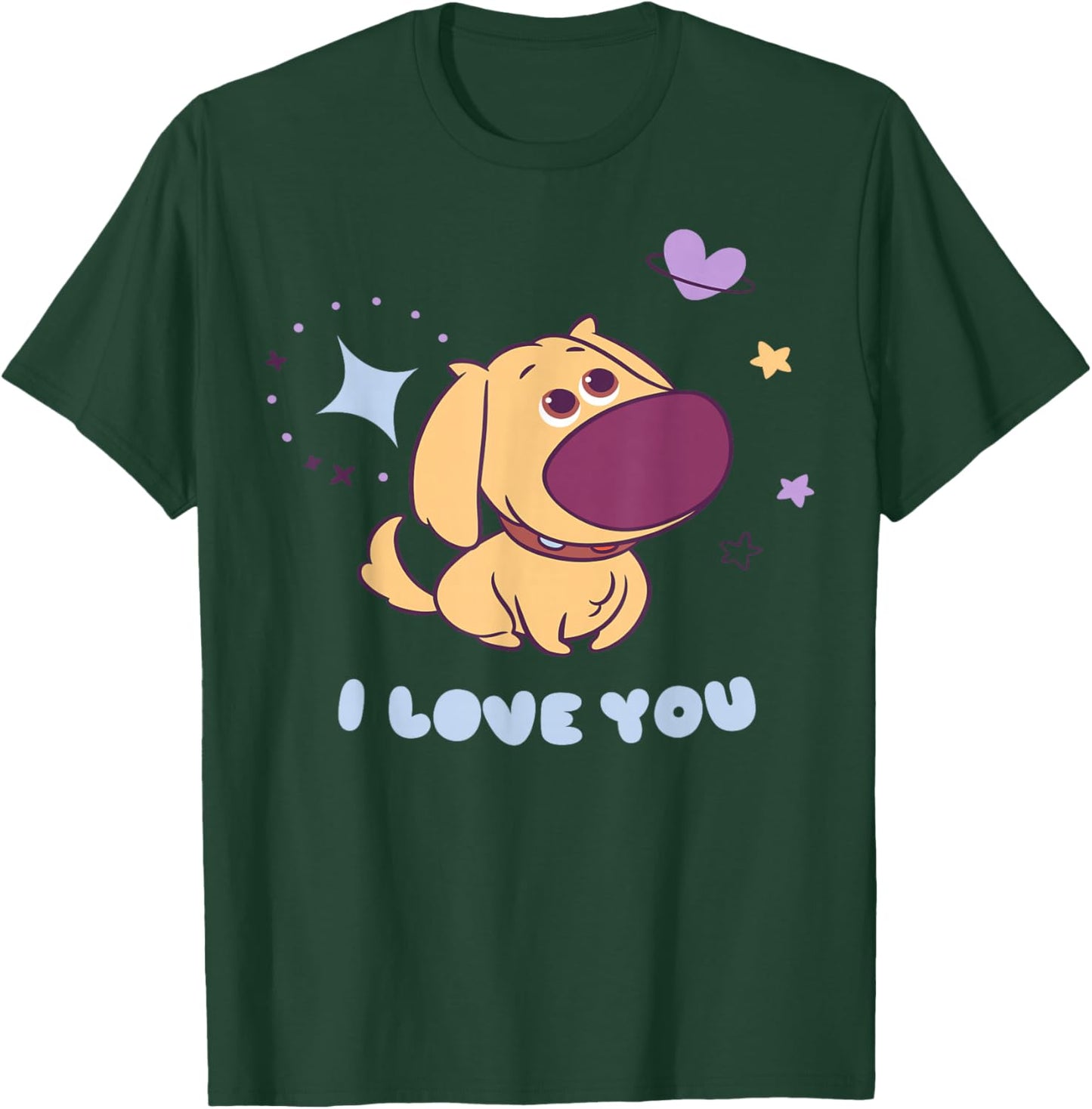 Disney Pixar Up I Love You Dug Cute and Chibi T-Shirt - T-Shirt | Forest