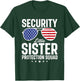 USA Security Lil' Sister Protection Squad T-Shirt - T-Shirt | Forest