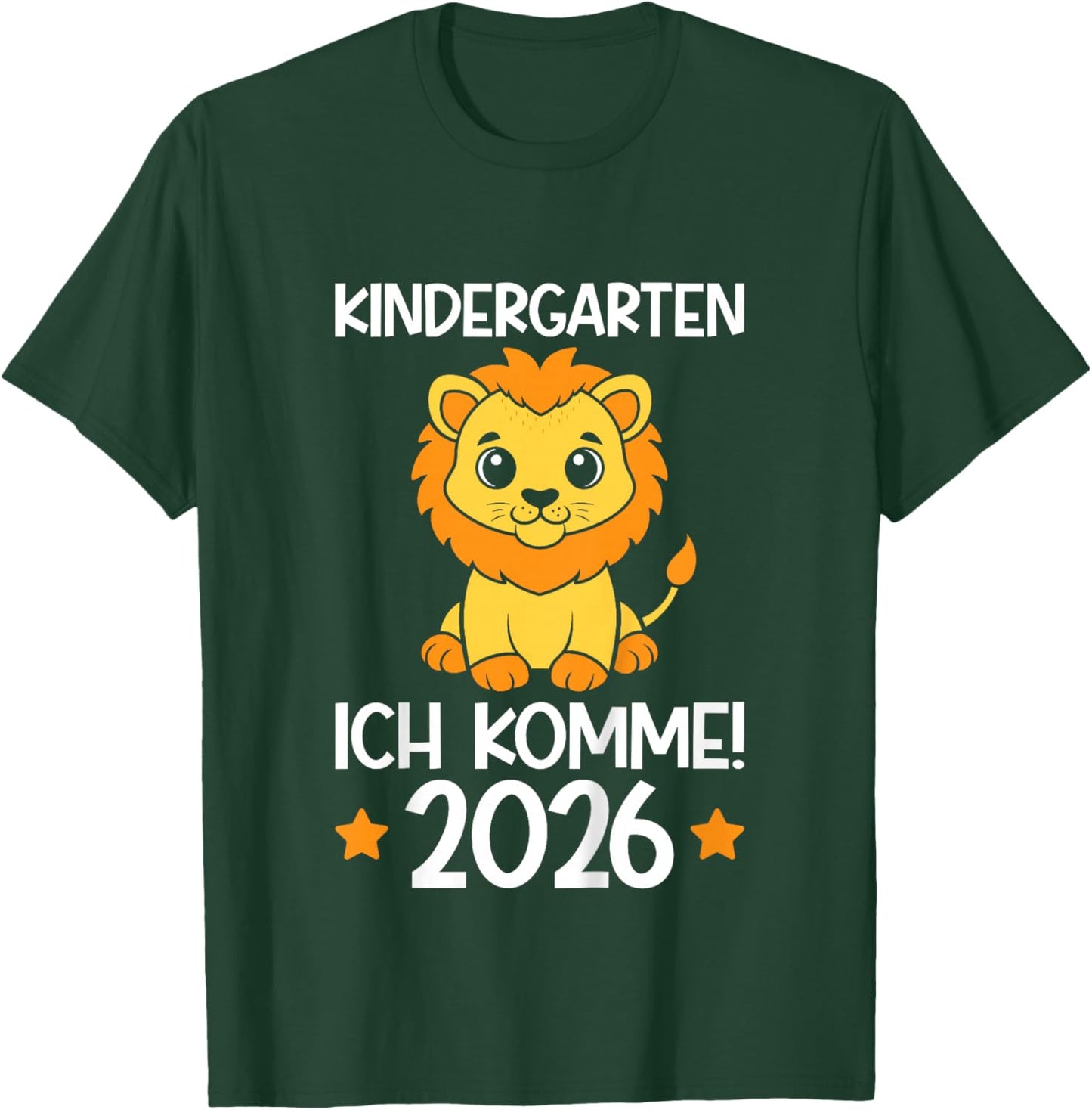Kindergarten I Come 2026 Lion Boys Nursery Child T-Shirt - T-Shirt | Forest