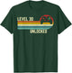 30e Anniversaire d'un Joueur vidéo Amusant débloqué Vintage de Niveau 30 T-Shirt - T-Shirt | Forest