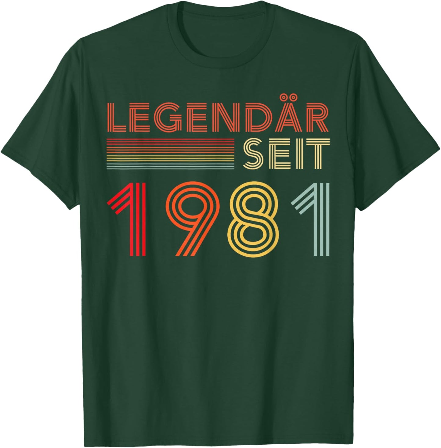 1981 Birthday Man 45th Decoration Funny 45s 45th Birthday T-Shirt - T-Shirt | Forest