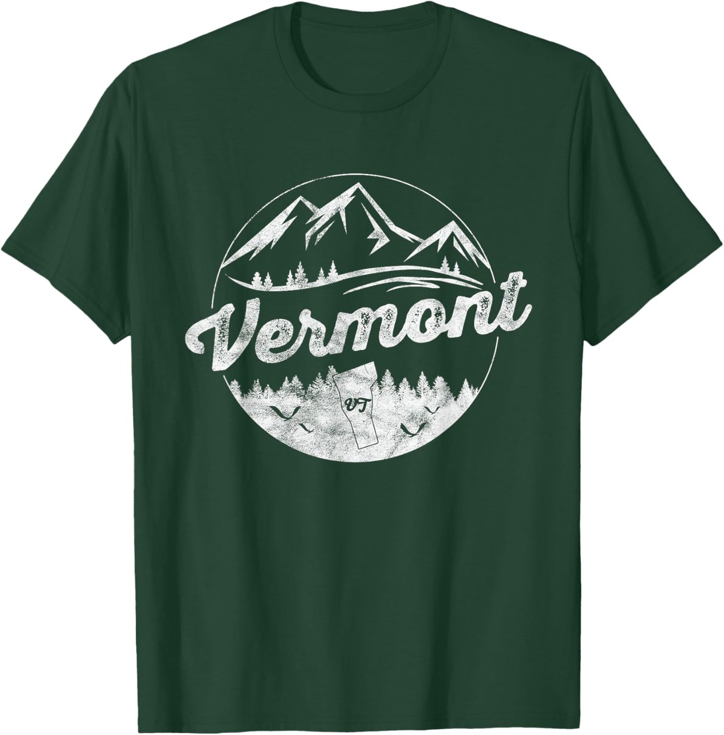 Vermont Emblem Vermont T-Shirt - T-Shirt | Forest