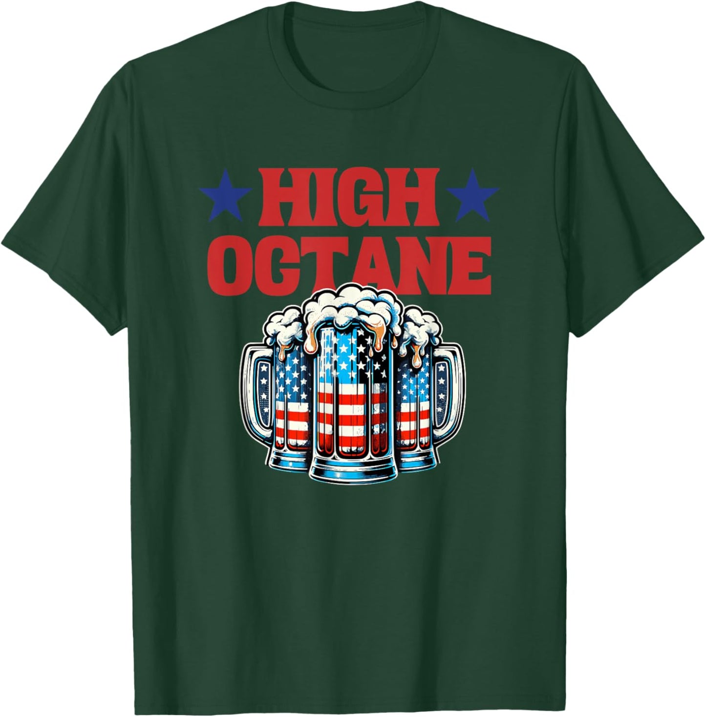High Octane Beer Drinking T-Shirt - T-Shirt | Forest
