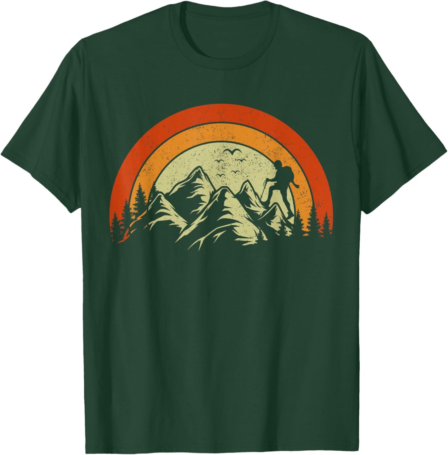 Forest Trees Mountain Hiking Wildlife Nature Outdoor Hiker T-Shirt - T-Shirt | Forest