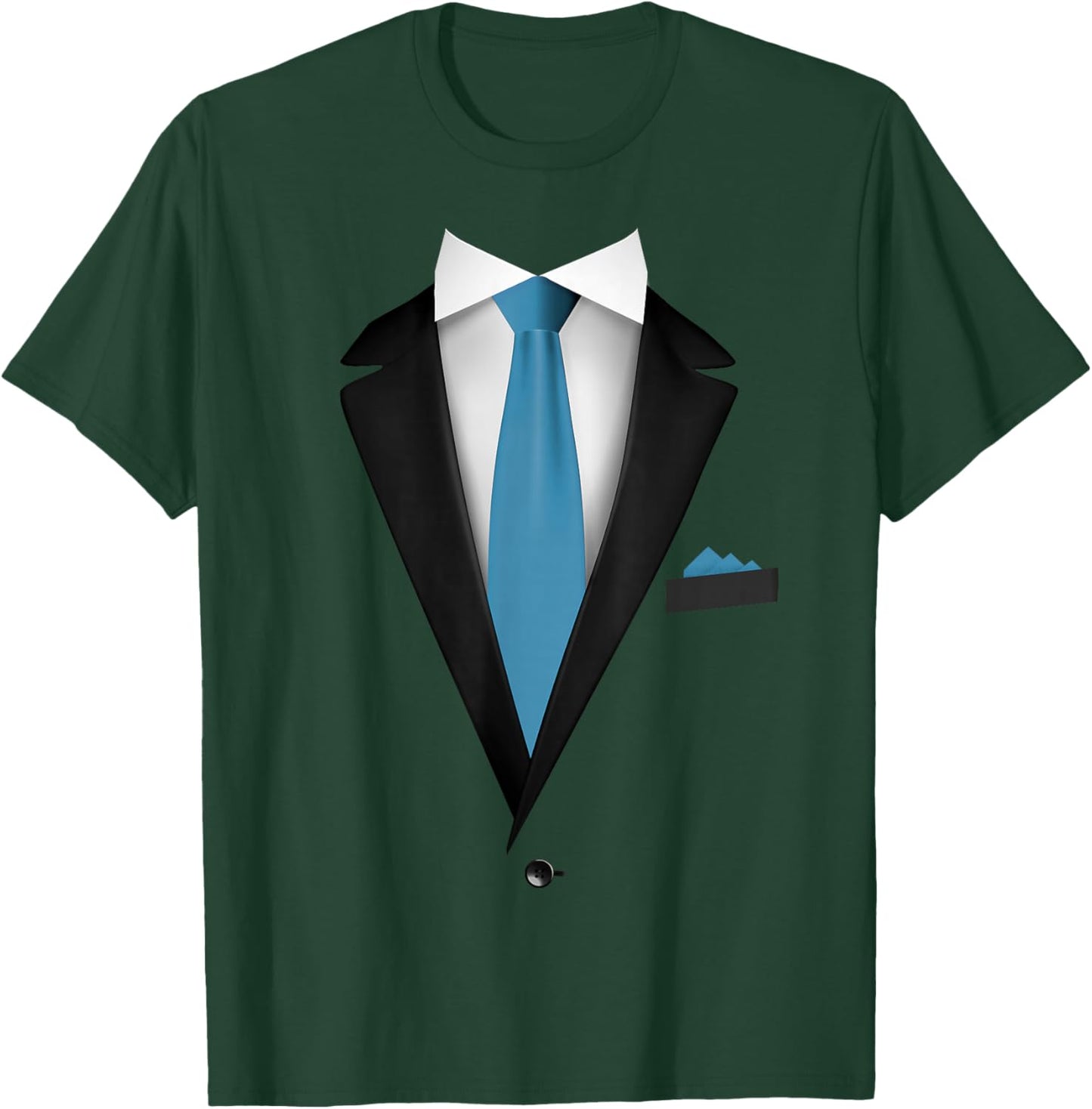 Tuxedo Jacket with Tie for a Fun Wedding T-Shirt - T-Shirt | Forest