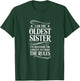 Oldest Sister I Make The Rules Matching Sibling T-Shirt - T-Shirt | Forest