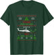 Military Apache Helicopter Ugly Christmas Holiday army navy T-Shirt - T-Shirt | Forest