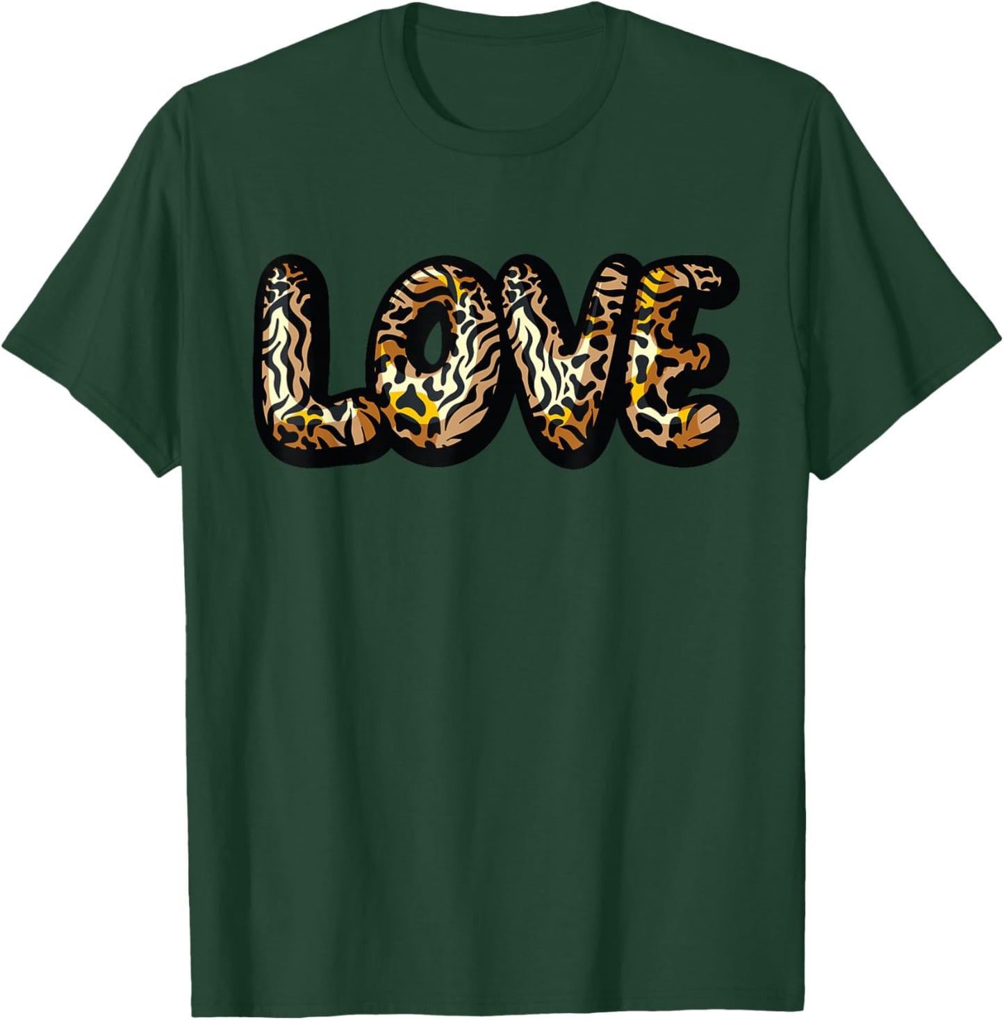 Love Tiger Pattern T-Shirt - T-Shirt | Forest