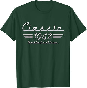 84th Birthday 84 Year Old Classic 1942 Car Limited Edition T-Shirt - T-Shirt | Forest