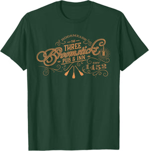Harry Potter Three Broomsticks , Small, Black T-Shirt - T-Shirt | Forest