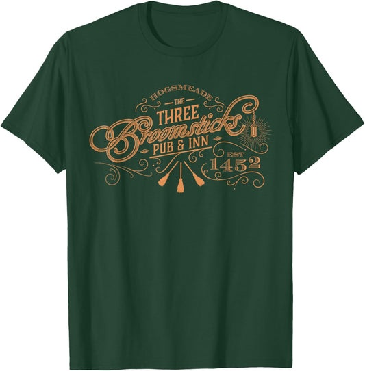 Harry Potter Three Broomsticks , Small, Black T-Shirt - T-Shirt | Forest