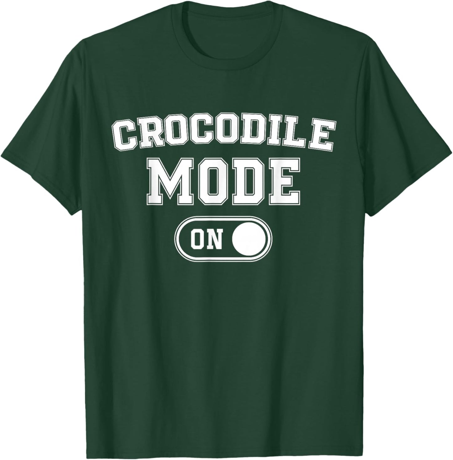Crocodile Mode On Costume Funny River Ruler Gift Animal T-Shirt - T-Shirt | Forest