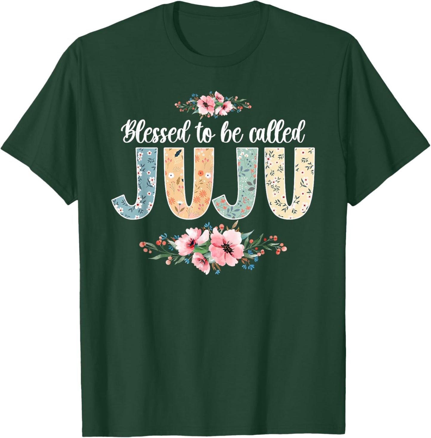 Blessed To Be Called Juju Grandmother Juju Grandma T-Shirt - T-Shirt | Forest